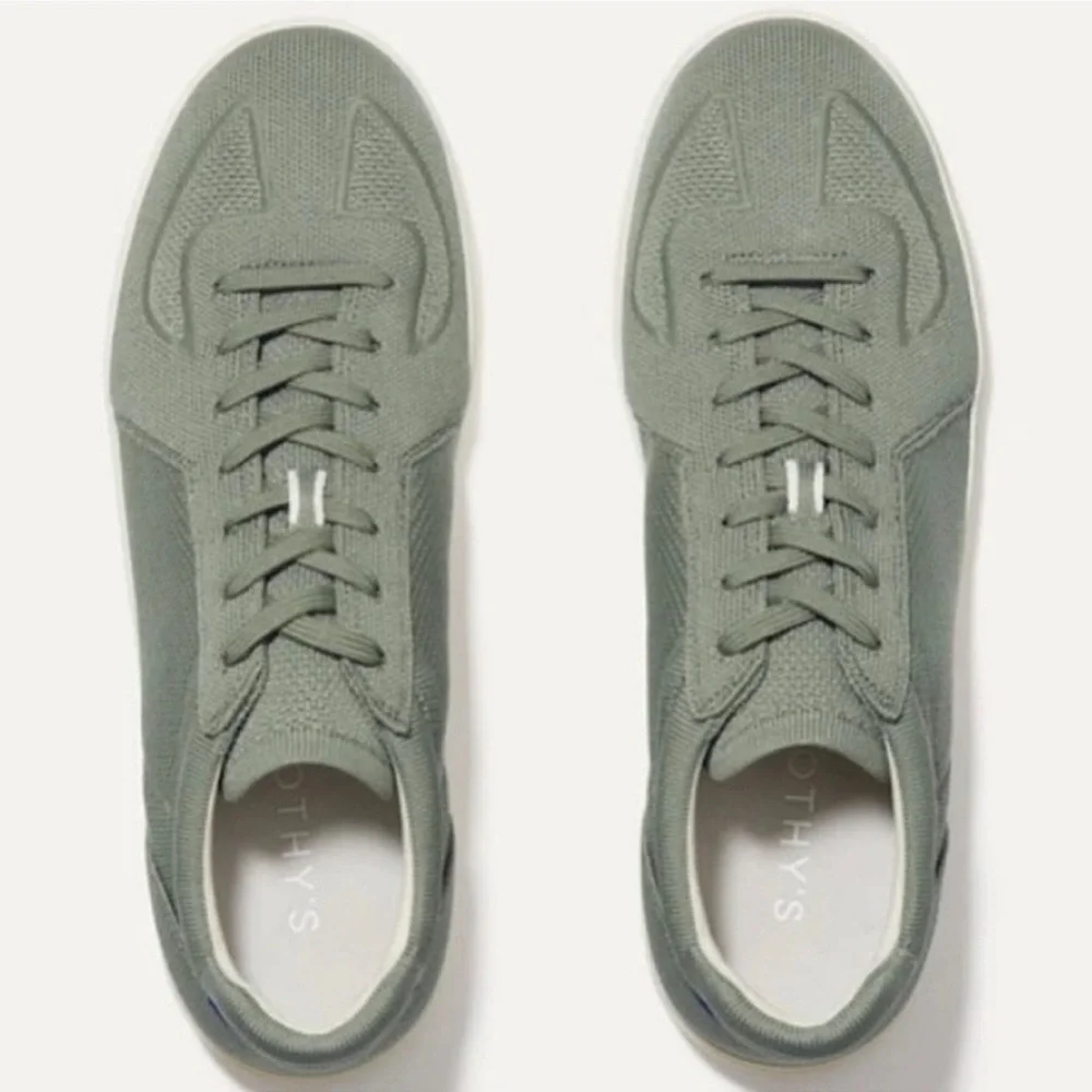 Rothy’s The RS01 Sneaker Olive Green Lace Up Men’s 10